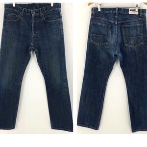 Engineered Garments Jeans Blue Workaday Mens Selvedge Straight Leg Denim 32 x 30
